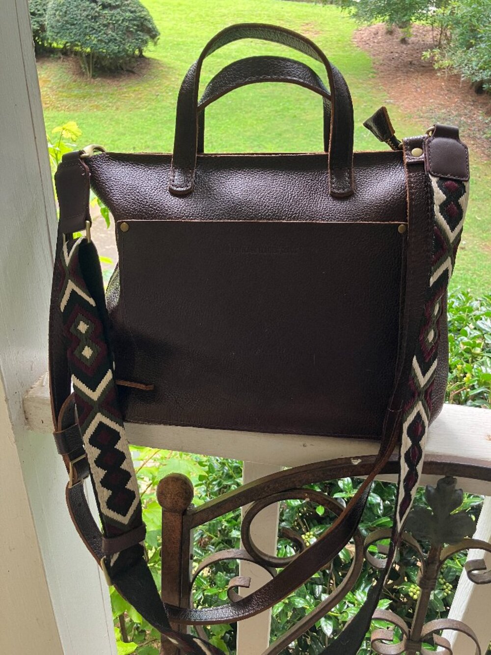 Portland Leather Medium Crossbody Tote